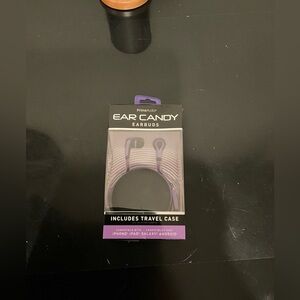 NIB PrimeAudio Purple Ear Candy Earbuds with Case